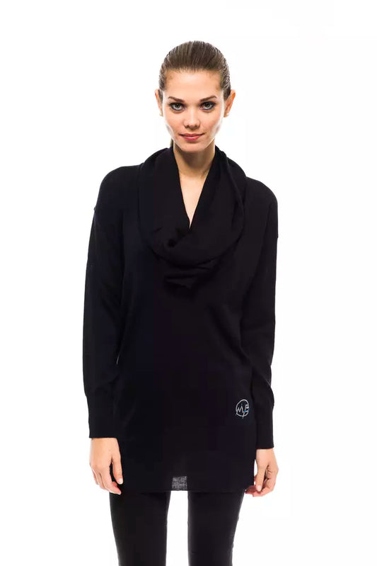 Blue Wool Women Sweater - Virtus & Savoir