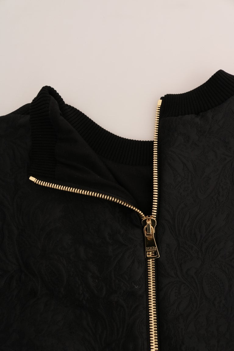 Enchanted Crystal Embellished Black Sweater - Virtus & Savoir